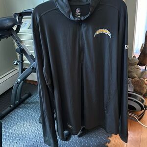 Mens Los Angeles Chargers Quarter Zip Pullover Top XXL